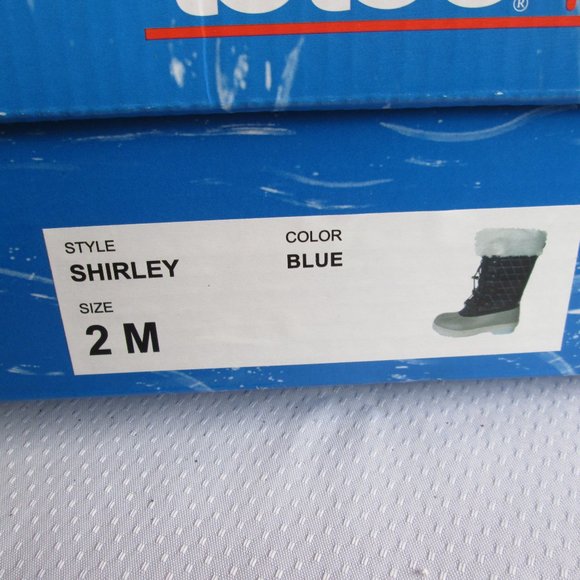 TOTES SHIRLEY TALL GIRLS WINTER BOOTS – DRESS BLUE COOL BLUE - Picture 10 of 16